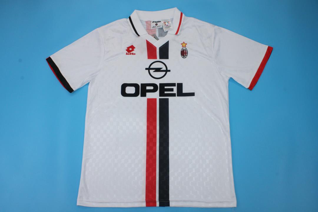AAA Quality AC Milan 95/96 Away White Soccer Jersey
